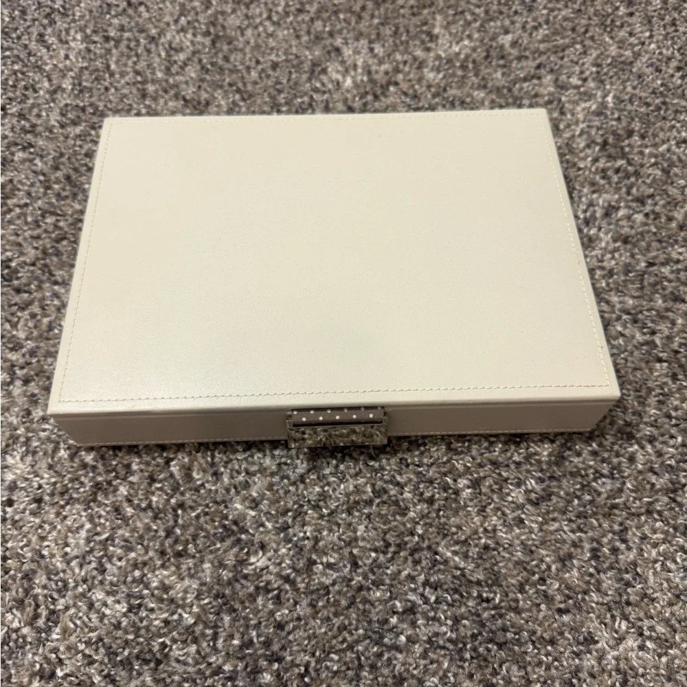 The Container Store Cream and Brown‎ Jewelry Organizer